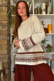 Moorland Fair Isle Knit Oatmeal